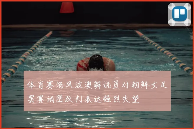 体育赛场风波澳解说员对朝鲜女足罢赛试图改判表达强烈失望